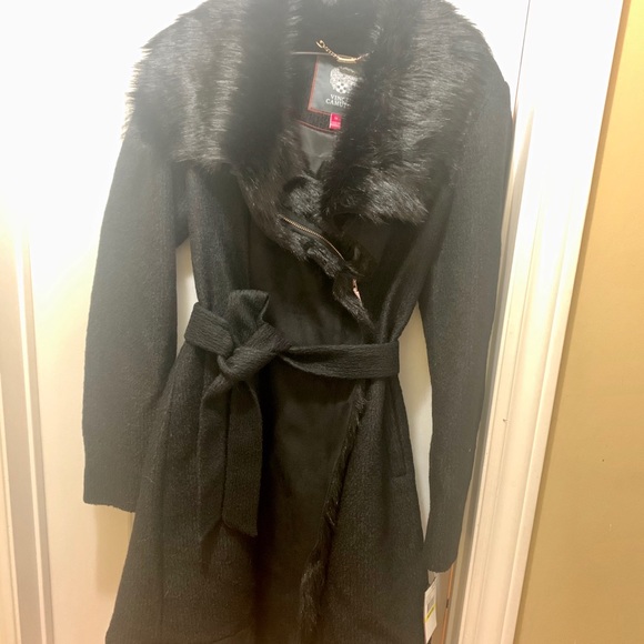 Vince Camuto Belted Wool Jacket - Picture 1 of 5